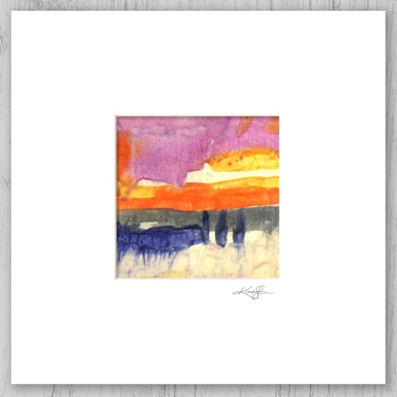 Encaustic Painting, Abstract Kathy Morton Stanion - Encaustic Abstract 2021-9 - Picture 1 of 2